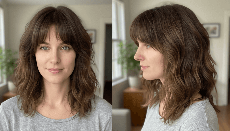 Grown-Out Bangs