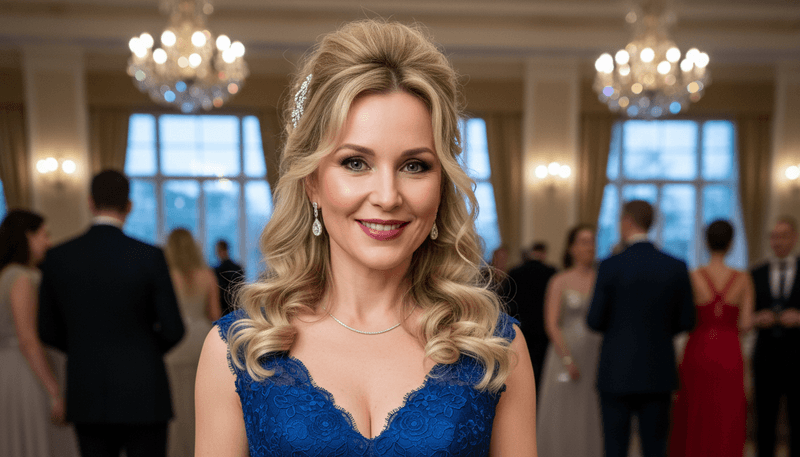 Half-Up, Half-Down with Volume