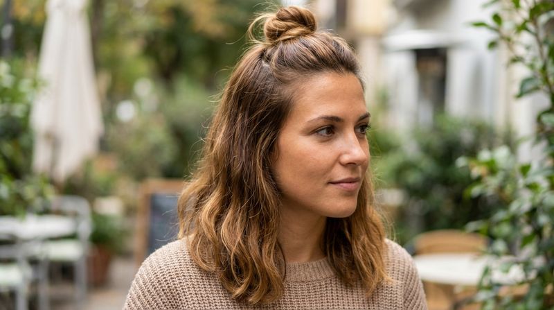 Half-Up Top Knot for Instant Height