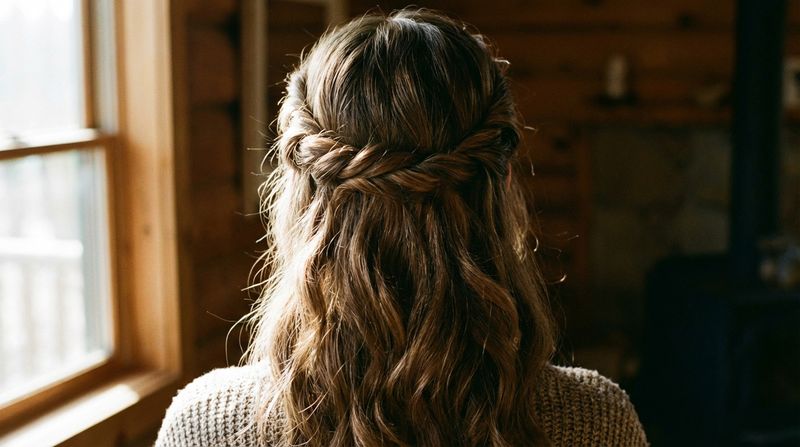 Half-Up Twisted Crown