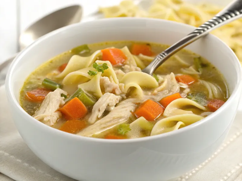 Hearty Crockpot Chicken Noodle Soup