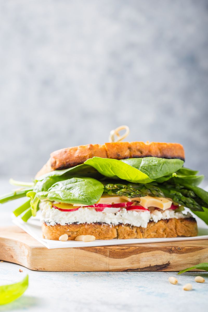 High-Protein Veggie Sandwich