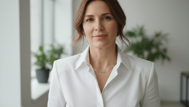 High-Quality White Button-Down Shirt
