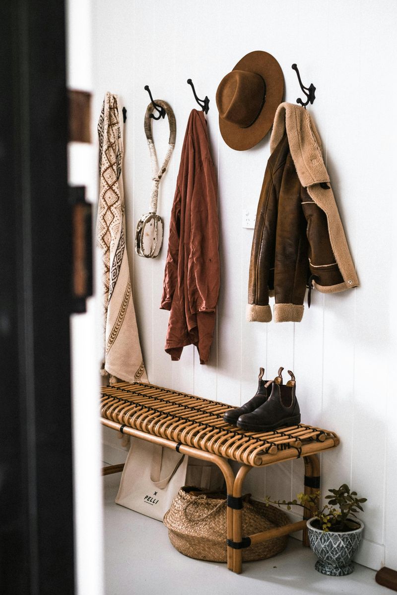 Hooks or a Coat Rack for Easy Organization
