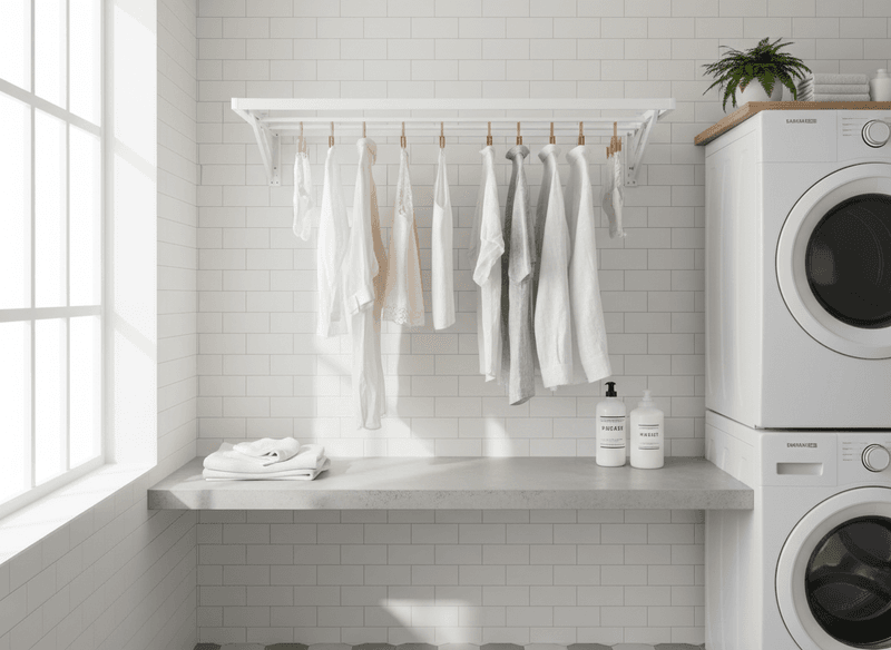 Install a Retractable Drying Rack