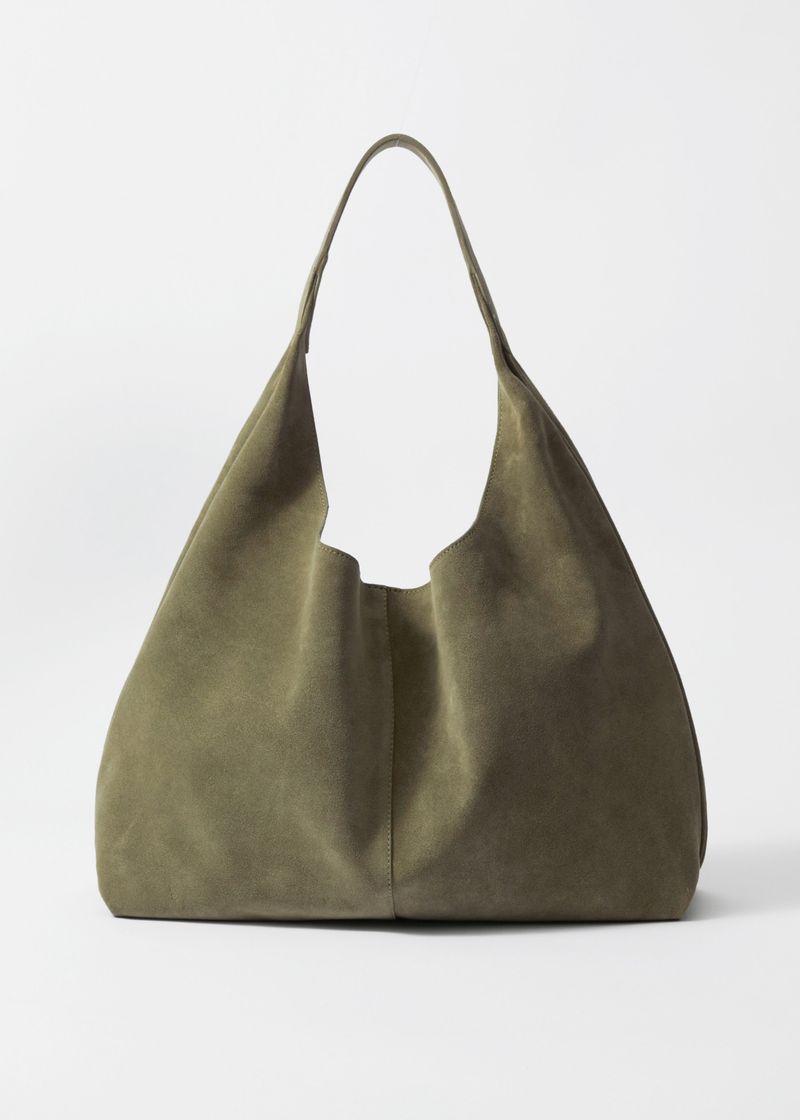 & Other Stories Large Suede Tote