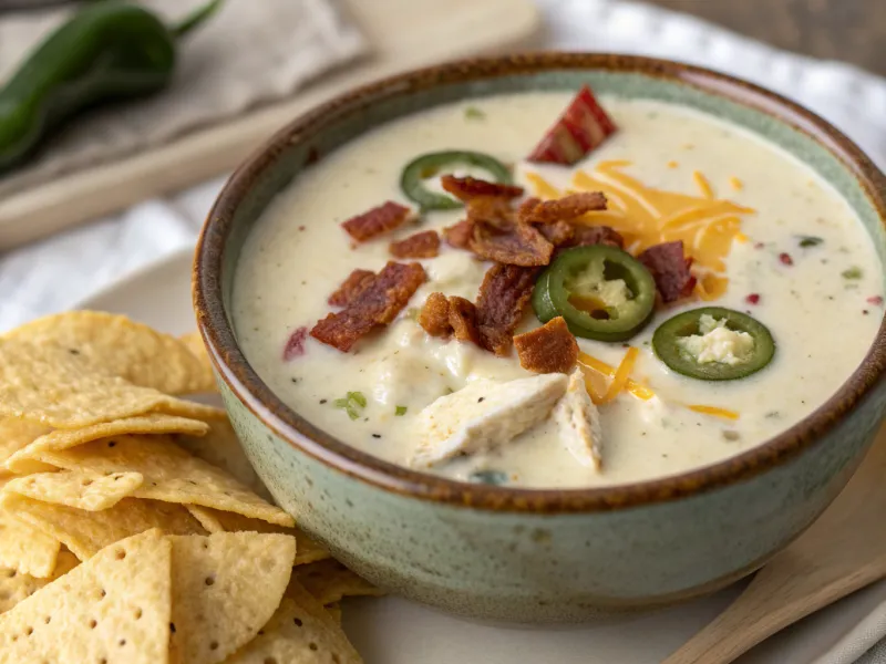 Jalapeño Popper Chicken Soup