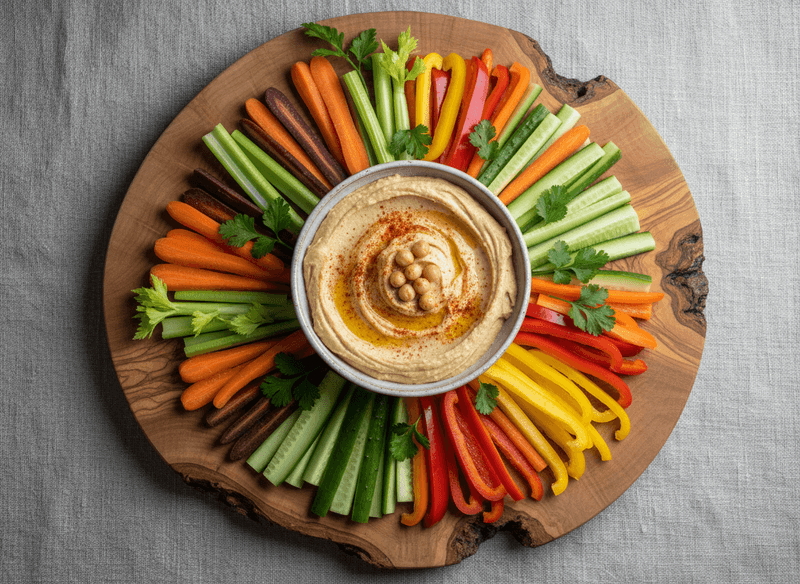 Hummus with Veggie Sticks