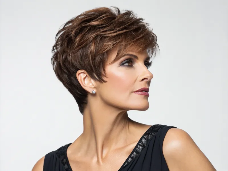 Layered Pixie with Longer Top