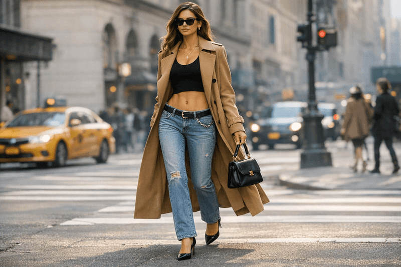 Layered with a Long Coat