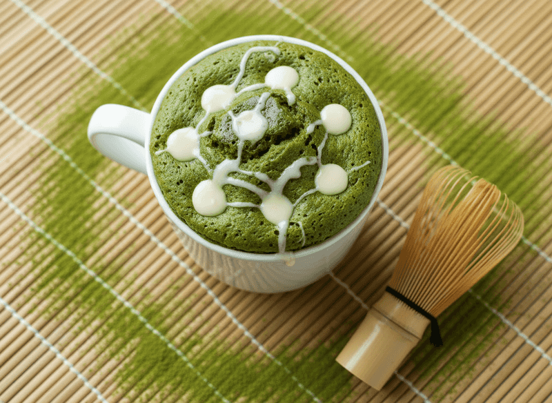 Matcha White Chocolate Mug Cake
