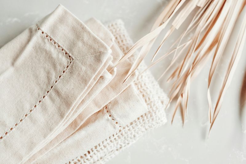 Linen or Cotton Tablecloths and Napkins—Actual Fabric, Not Decorative Polyester