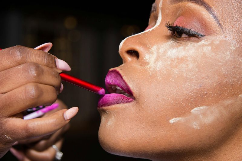 Lip Liner Worn Darker Than the Lipstick