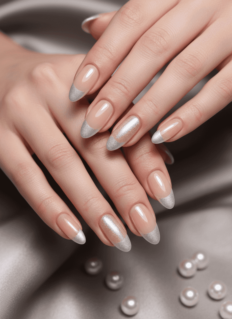 Soft Silver Glazed Tips