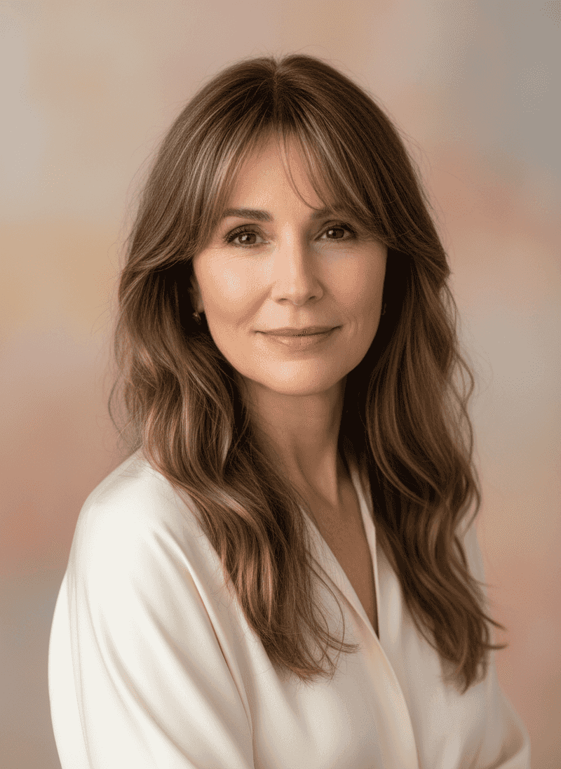 Long Hair with Light Wispy Bangs