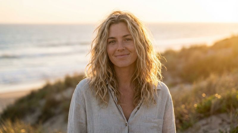 Loose Beach Waves with Sea Salt Spray