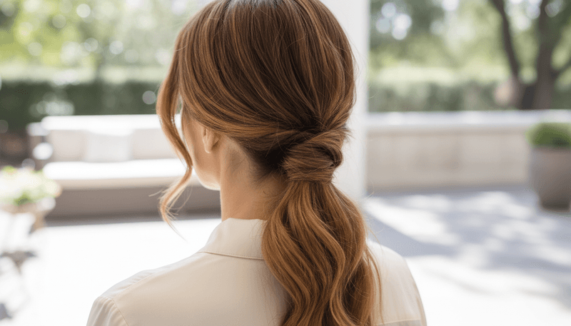 Low Twisted Ponytail