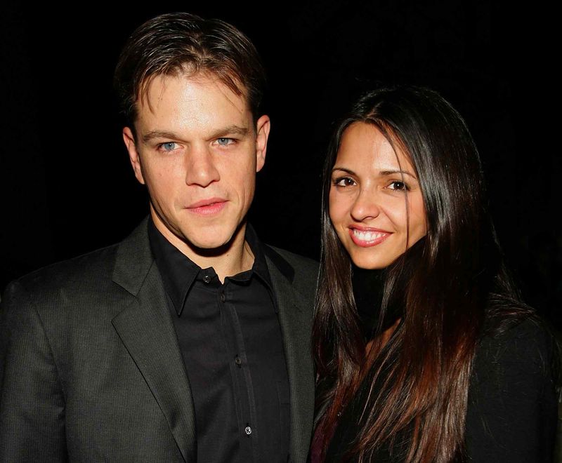 Matt Damon and Luciana Barroso