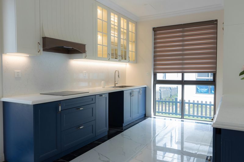 Minimalist Backsplash with Large Format Tiles