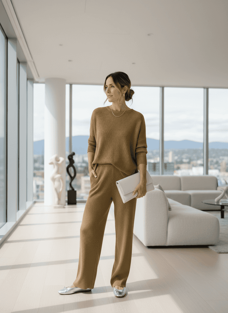 Monochrome Magic in Head-to-Toe Khaki