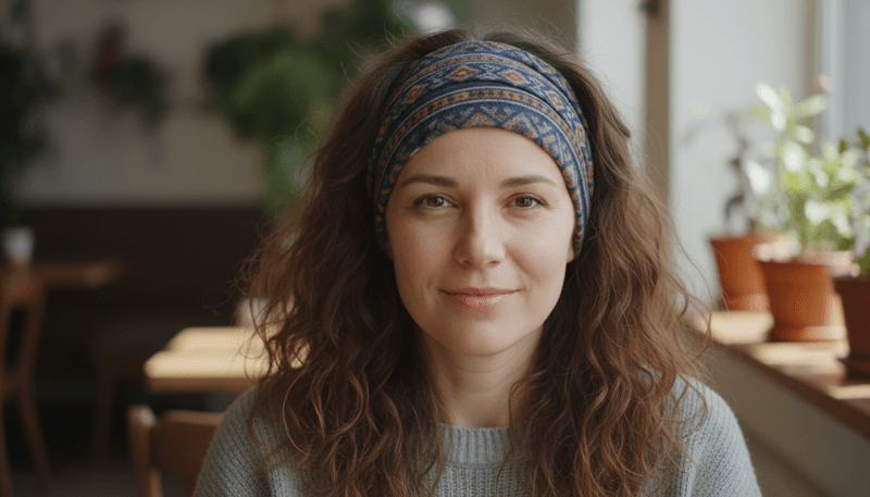 Natural Waves with Headband