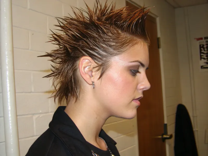 Over-Gelled Spiky Hair