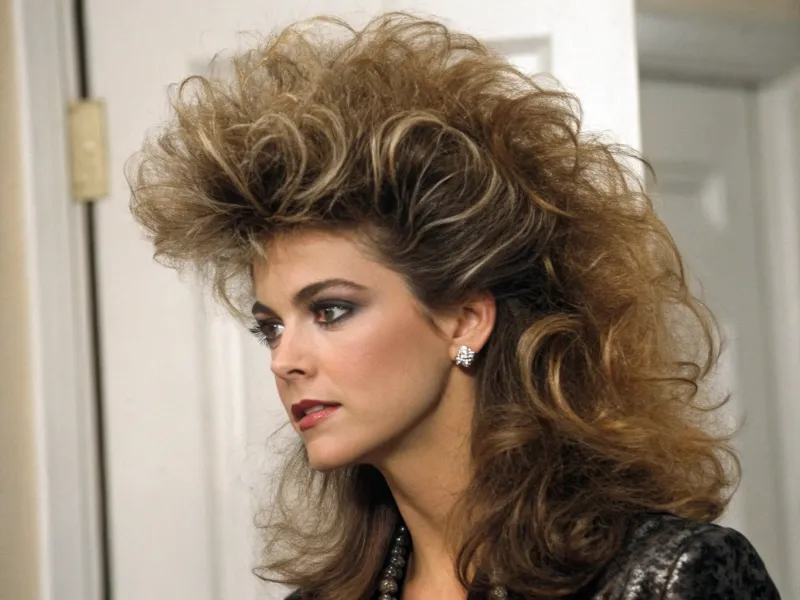 Overly Teased Big Hair