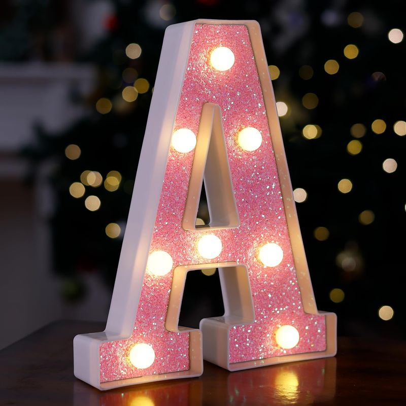 Oversized Letter Marquee Lights