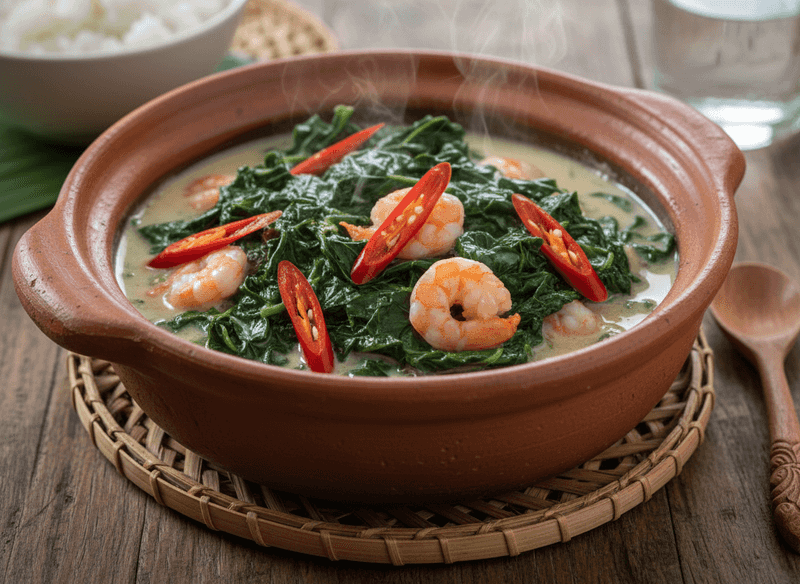 Laing (Taro Leaves in Coconut Milk)