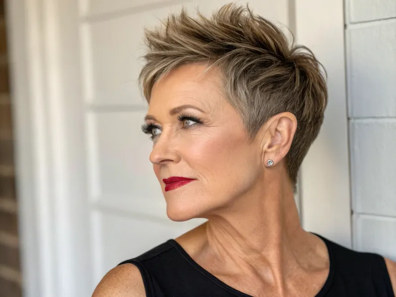 Pixie Cut with Longer Top