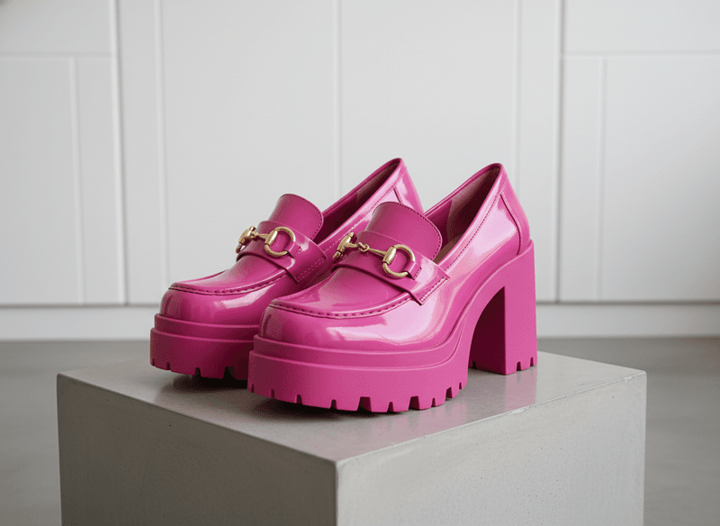 Heeled Colored Loafers