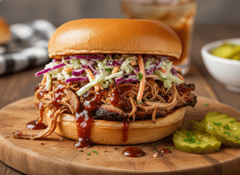 BBQ Pulled Pork Sandwiches (Slow Cooker)