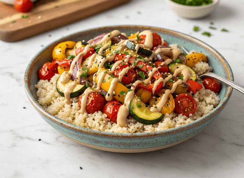 Quinoa Bowl with Roasted Vegetables