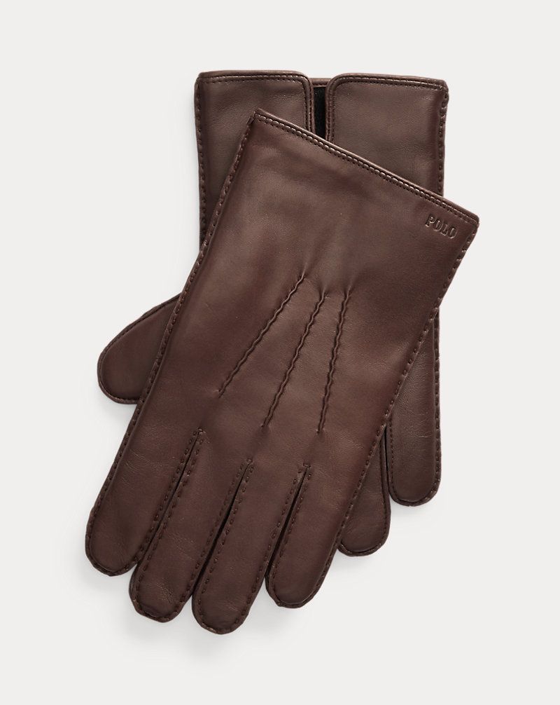 Ralph Lauren Cashmere-Lined Lambskin Gloves