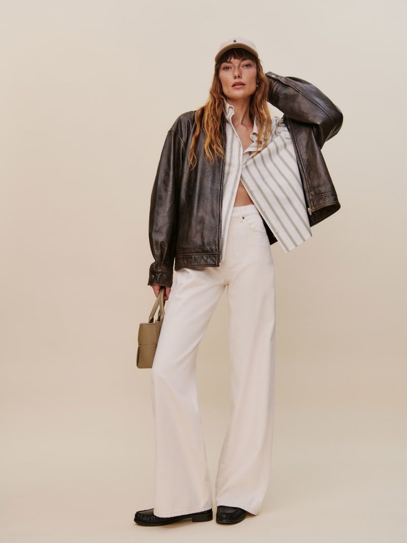 Reformation Cary High-Rise Slouchy Wide-Leg Jeans