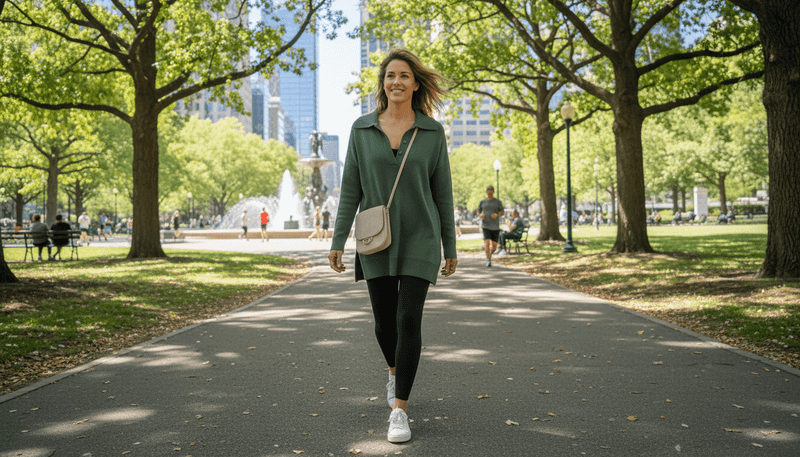 Relaxed Knit Polo Top