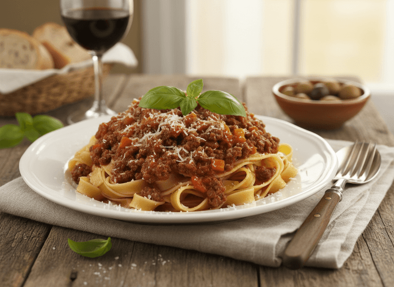 Pasta al Ragù (Tagliatelle alla Bolognese) – Sunday warmth in a bowl