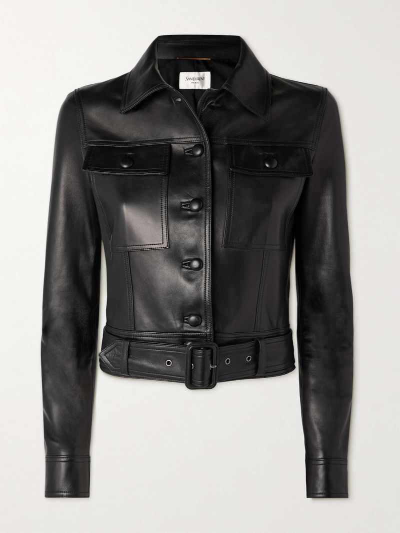 Saint Laurent Leather Biker Jacket