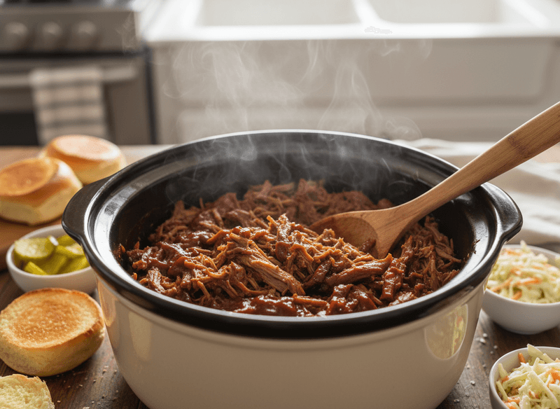 Set-and-Forget BBQ Beef Sandwiches