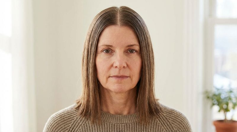 Severe Middle Part With No Face-Framing