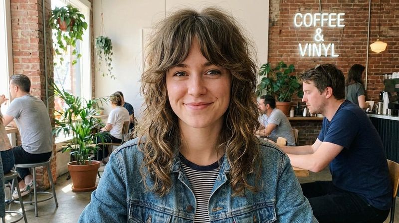 Shaggy Layers with Curtain Bangs