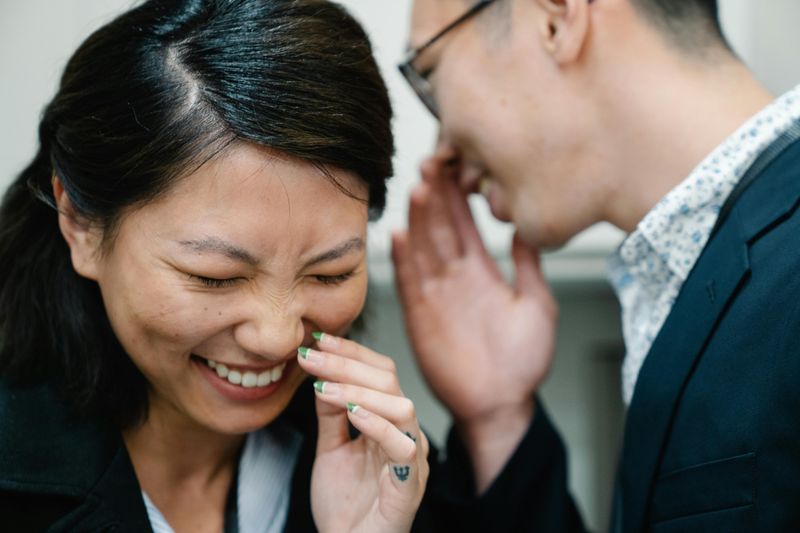 She Laughs More Than the Situation Warrants