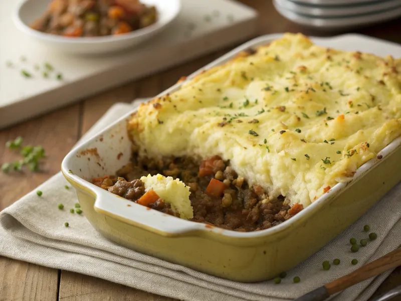 Shepherd's Pie with Lentils or Lean Meat