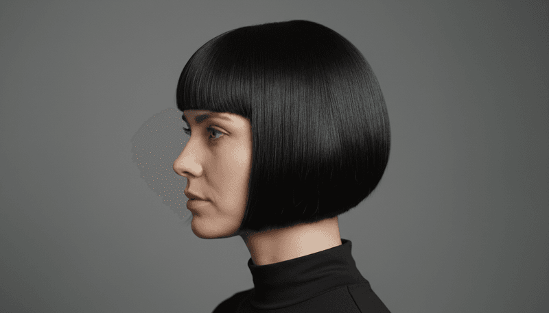Short, Blunt Bob with Bangs