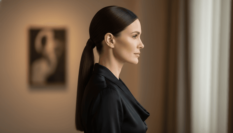 Sleek Low Ponytail