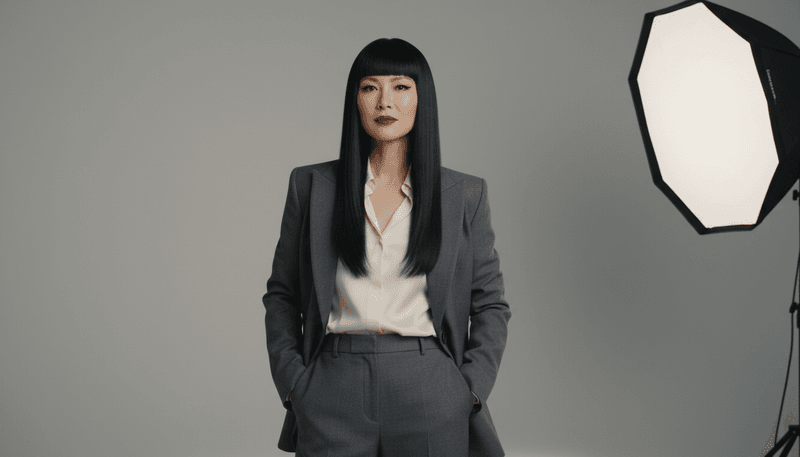 Sleek Straight Hair with Blunt Ends