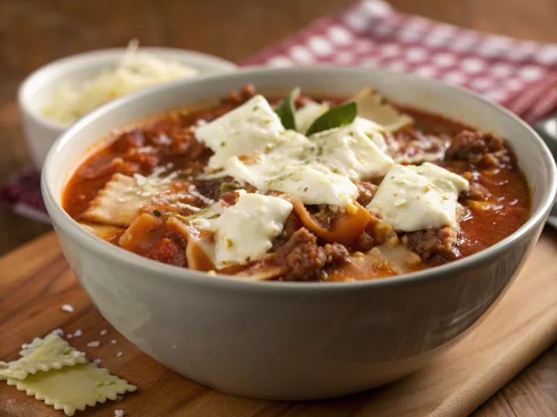 Slow Cooker Lasagna Soup