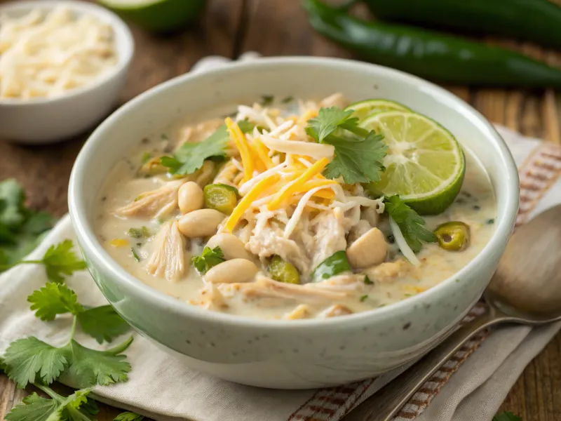 Slow Cooker White Chicken Chili