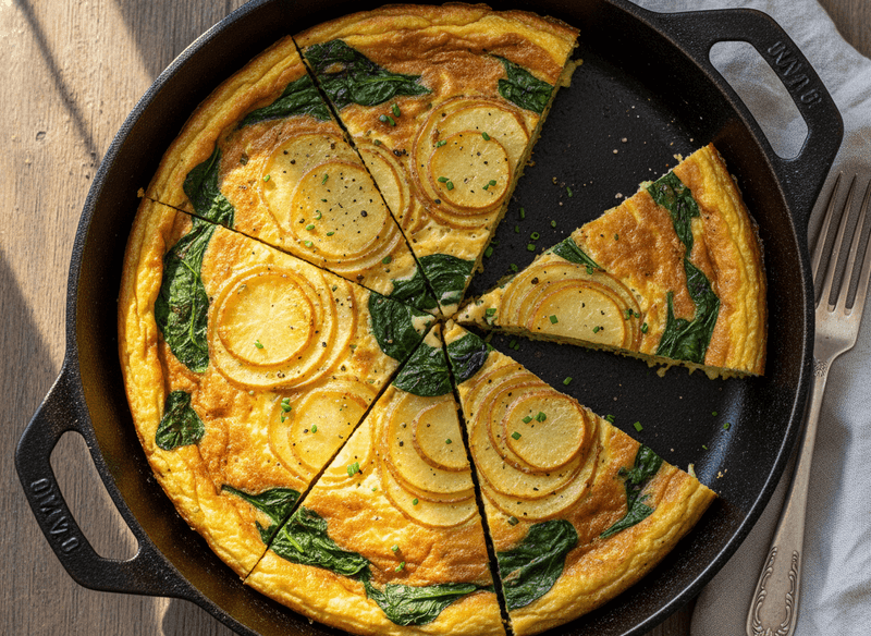 Potato and Spinach Frittata