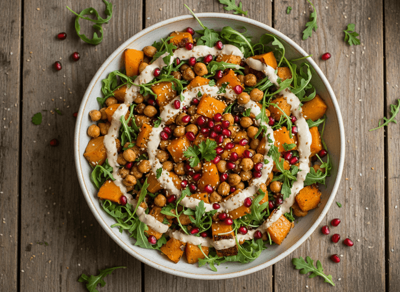 Roasted Butternut Squash & Chickpea Salad